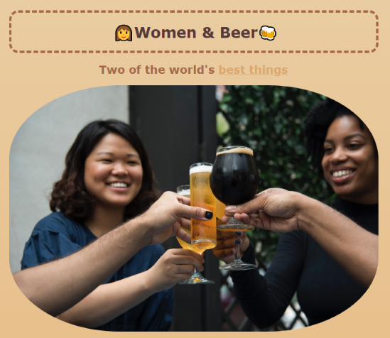 Women and beer image